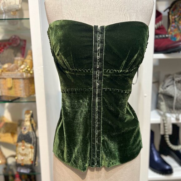 VELVET BUSTIER